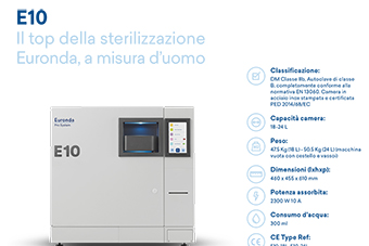 Dispositivo Autoklave by Nilo per la sterilizzazione di strumenti metallici  Cod. N7035